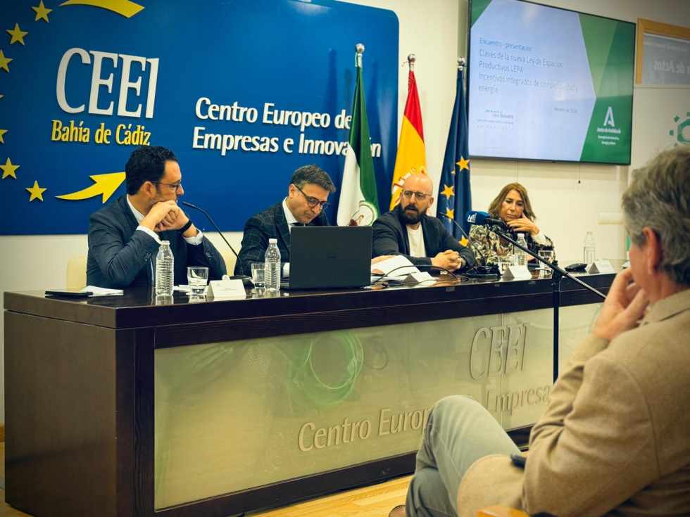 El CEEI Bahía de Cádiz acoge una jornada sobre la nueva Ley de Espacios Productivos y los incentivos INCEA