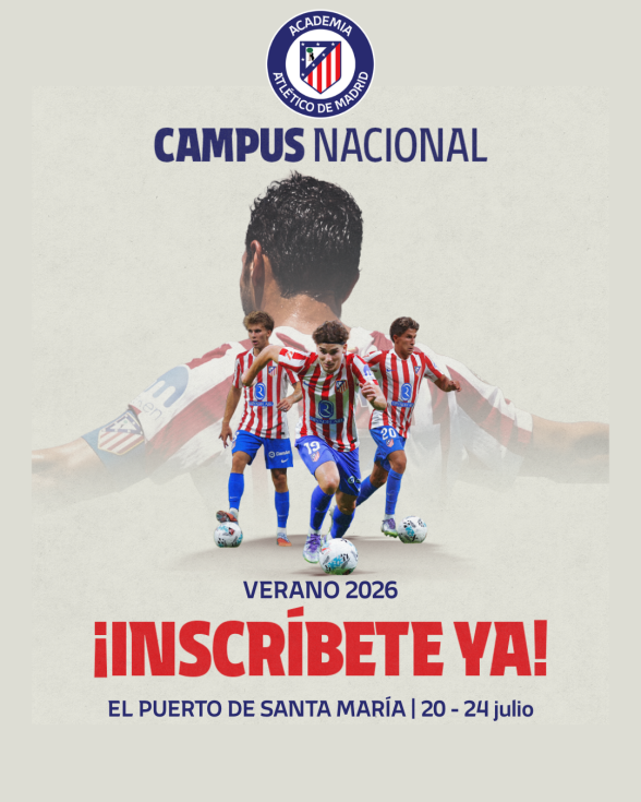 El Puerto acoger&aacute; el Campus de F&uacute;tbol de la Academia del Atl&eacute;tico de Madrid