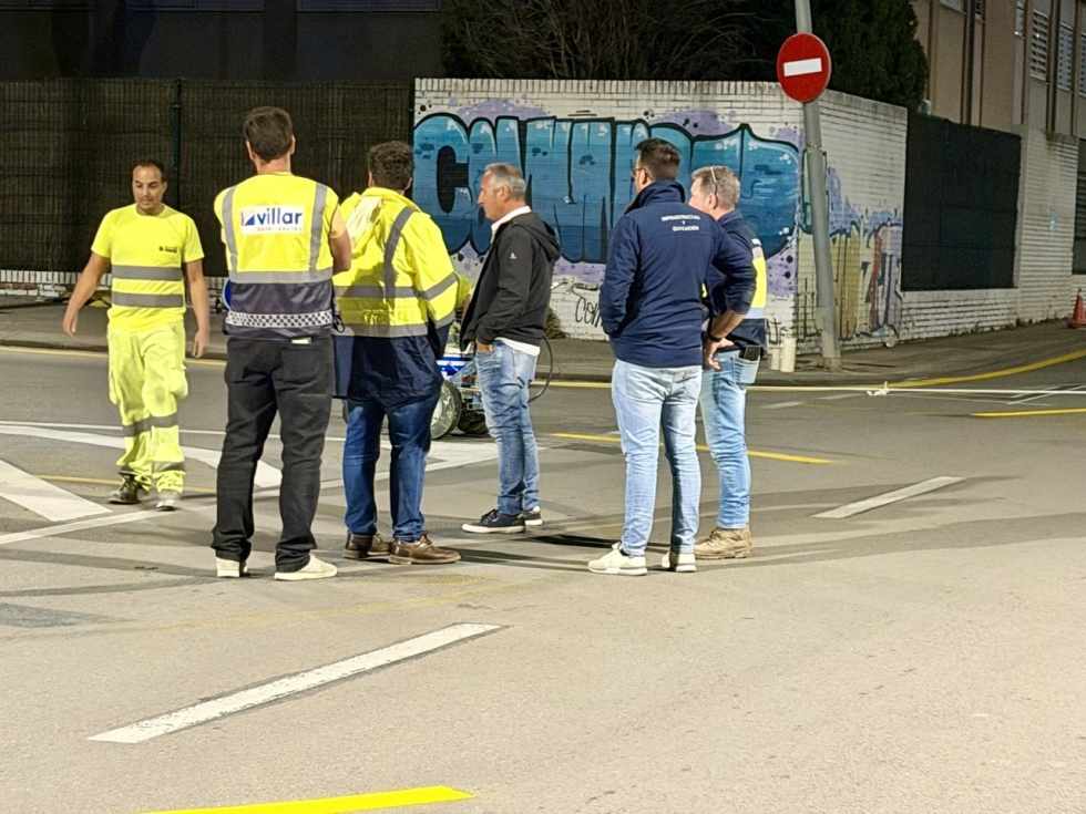 Glorieta provisional por Feria en la intersecci&oacute;n de la avenida de Fuentebrav&iacute;a con el Camino Viejo de Rota