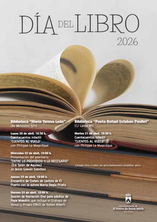 Programación del Día Mundial del Libro 2026 en El Puerto