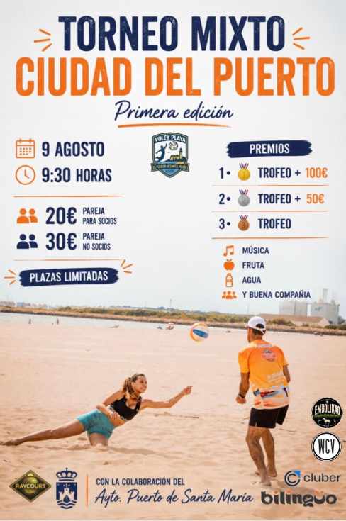 El Club Vóley Playa Santa María presenta la I Edición del Torneo Ciudad de El Puerto