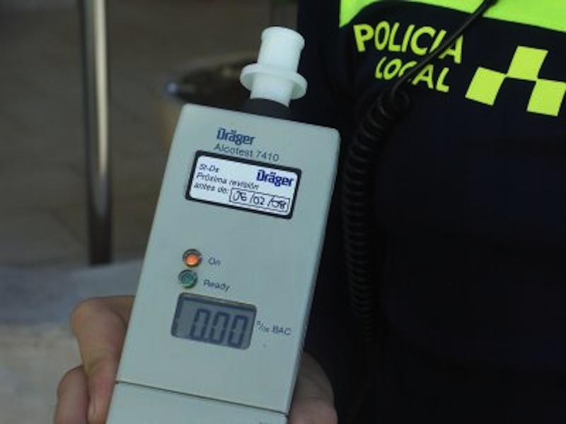 Imagen de archivo de un etilómetro.