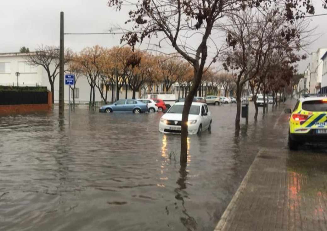 Imagen de archivo de temporal en El Puerto.